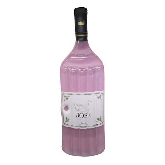 Swimline 94" Inflatable Rosé Bottle Pool Lounge Float By Swimline International | Michaels®